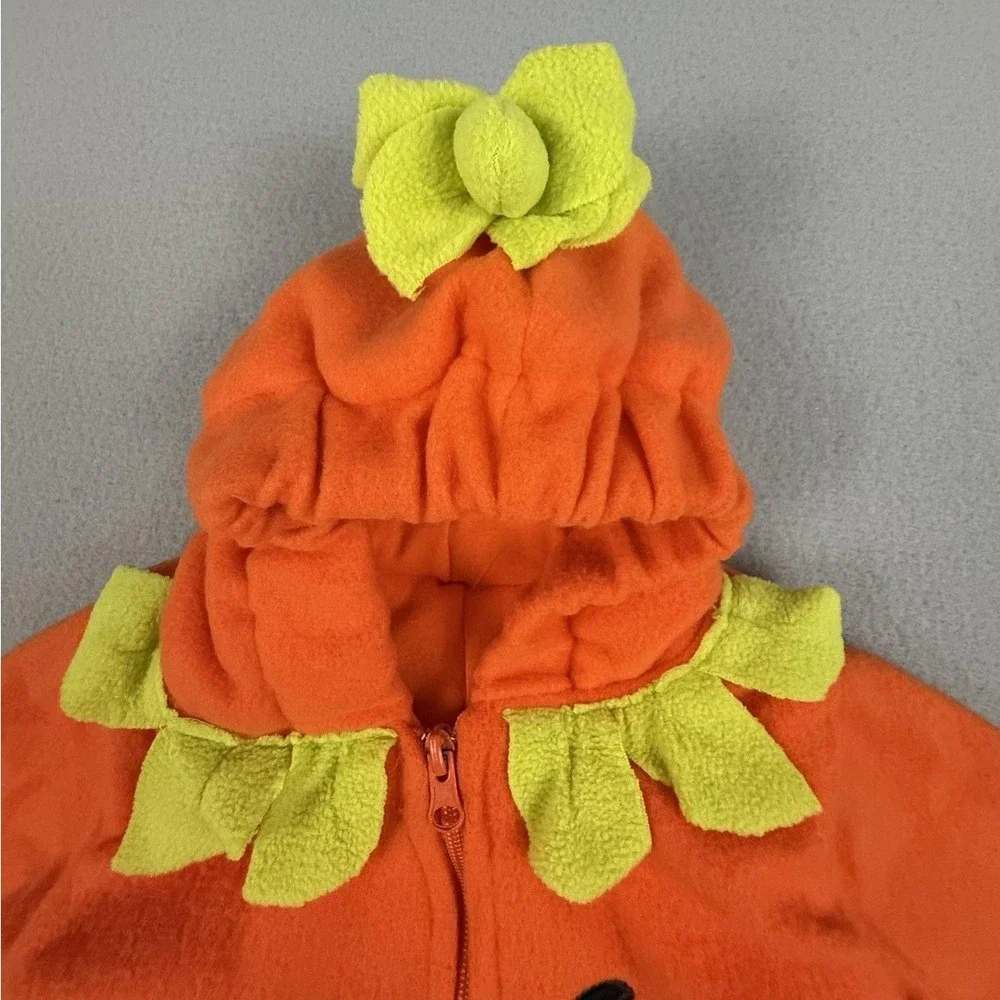 Clothing‎ Pumpkin Costume Unisex Baby Orange Fleece Hooded Romper Mingyilu